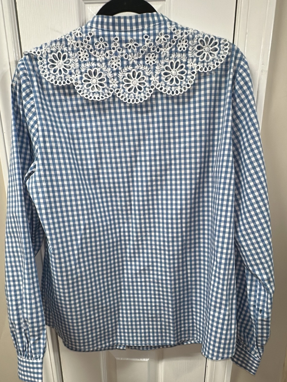 Boden Broderie Collar Shirt pit to pit 20.5 (mix39) - Picture 5 of 9